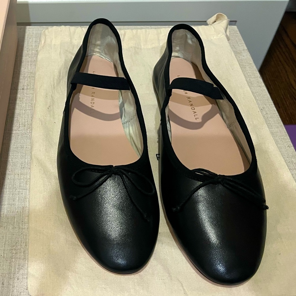 New Loeffler Randall Leonie ballet flats black size 9